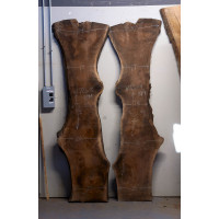 Black Walnut Book Match Live Edge Slabs - #W726-3 and 4