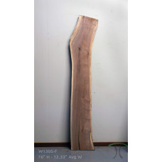 Sanded Live Edge Slab - Black Walnut - #W130-S